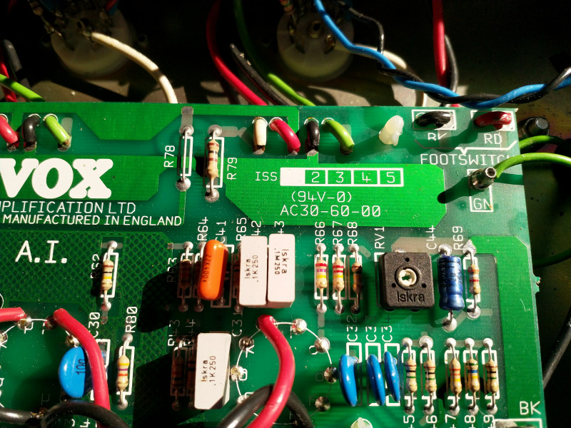 Vox AC30/6 TB PCB